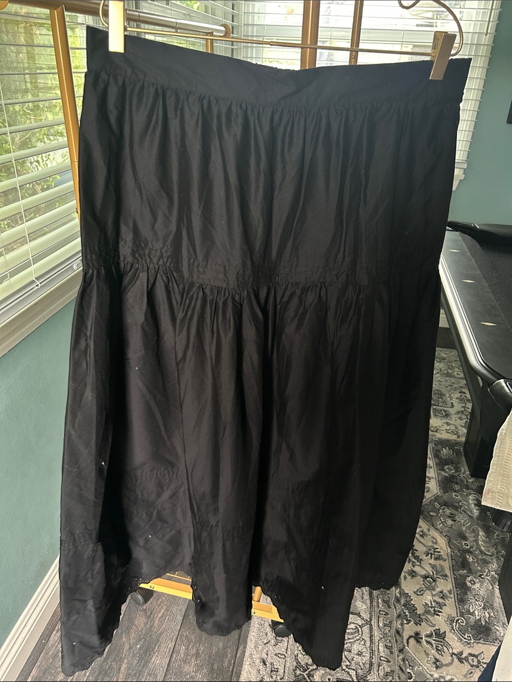 Industry Black Tiered Maxi Skirt - Women's Flowing Skirt size XL